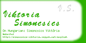 viktoria simoncsics business card